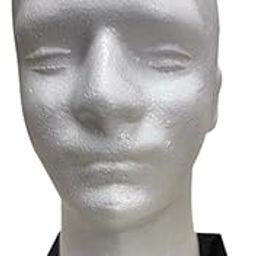 bnf® Foam Mannequin Head White Hair Glasses Hat Display for Jewelry Headwear Hats male Health & Beauty | Salon & Spa Equipment | Hair & Makeup Mannequins-image-48