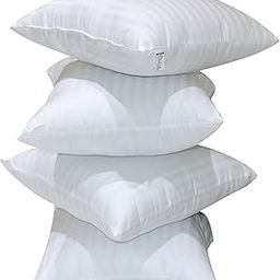 Hoolloomooloo Microfiber Hotel Quality Premium Soft Cushion Fillers | Set of 4 | 14x14 Inches (35x35 cm) | Plush, Fluffy & Durable Pillow Inserts for Sofa, Bed, Home & Office Décor | Machine Washable-12