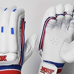 MRF Leather Genius Grand Cricket Batting Gloves (Adult Rh), Large, Multicolor-image-2
