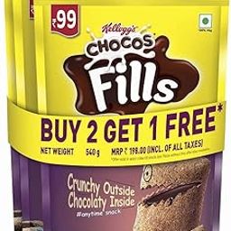 Kellogg's Chocos Fills Free, 180G*3, Pack of 1, Multicolour - Rice-image-86