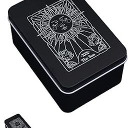 MittiJoy Tarot Card Box, Card Storage Box, Box for Tarot and Playing Cards, Durable & Stylish Organizer with Sun Design, Ideal Gift Choice for Friend Who Are Interested in Tarot Cards-picture-13