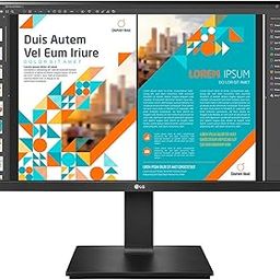 LG Electronics 24 inch (60 cm) QHD (2K) 2560 x 1440 Pixels, IPS-sRGB 99%, Height Adjust, Pivot (2Way), Swivel, Display Port, HDMIx 2, 3 Side Slim Border, Black Color - 24QP550-13