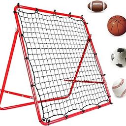 Soccer Rebound Net - 40×40 in Football/Soccer/Baseball/Basketball Rebounder Net Portable Training Soccer Net for Kids and Teenagers - Perfect for Backyard Soccer Practice, Easy to Set up-picture-23
