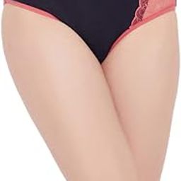 Women's Cotton Low Waist Bikini Panty with Lace Panel in Blue-picture-22