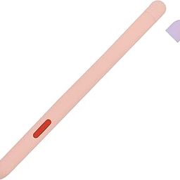 Brain Freezer Dual Color Silicone Sleeve Case Compatible with Samsung Galaxy Tab S6 Lite Pen, Protective Skin Cover Non-Slip Smooth Grip Holder Pen Case (Device Not Included) Pink-17