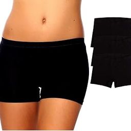 Women's 3 Pack Comfortable Cotton Bike Yoga Boxer Brief Boyshort-image-1