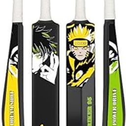 Bodyfit Anime-Themed Lightweight Cricket Bat, Power Drive Striker-Design, Multicolor Sports Bat, Full Size.-image-14