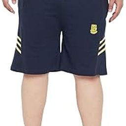 bigbanana Plus Size Men's Regular Fit Solid Shorts-picture-0