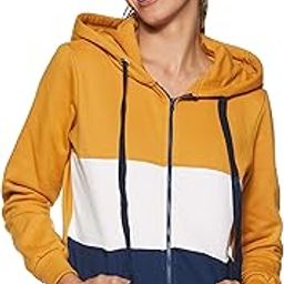 Women's Cotton Blend Hooded Regular Fit Full Zipper Sweatshirt (Pullover)-image-90