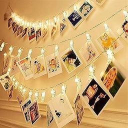 FETE PROPZ 10 Photo Clip String LED Fairy Lights for Hanging Pictures, Home Wall Halloween Thanksgiving Christmas Party Wedding Festival Indoor Outdoor Decor-28