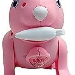 Shree ji Jumping and Walking Rabbit/Bunny, Makes Sweet Sounds and Blinks Colored Lights, Move Tail and Ears Like Real Rabbits, Best Birthday Gift-image-8