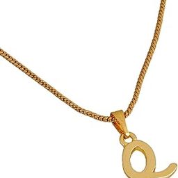 Initial Letter Gold Plated Pendants/Charms for Girls & Womens-63