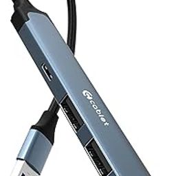 Cablet USB 3.0 Hub, 4-Port High Speed 5Gbps USB Splitter, Aluminum USB A Multiport Adapter for iMac/MacBook/Air/Pro/Chromebook (USB 3.0)-14
