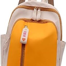 ™ Fashion Backpack Teen Girls Nylon Rucksack for Trips Shopping Indoor Outdoor Yellow | Womens Handbags & Bags-image-13