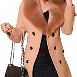 quecy Women's Polyester Long Sleeve Buttoned Stylish Party Winter Wear Coat-picture-17