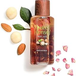 PureSense Macadamia Deep Moisturising Body Oil for All Skin Types with Rich Almond Oil & Rose Petals, Nourishes Skin, Relaxes Senses, Sulphate & Paraben Free, 100 ml-27
