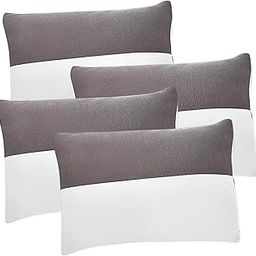 DALUCI Comfort Soft Sleeping Pillow – Set of 4 | Fluffy Microfiber Fill | Medium Firm Support | Hypoallergenic & Machine Washable | Ideal for Side, Back & Stomach Sleepers | 40 x 60 cm-image-15
