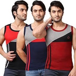 Men's Solid Regular Fit Gym Vest-image-61