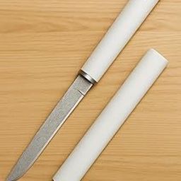 Premium Japanese-Style Utility Knife | Damascus Pattern Blade with Black Sheath | Slim Fixed Blade for Outdoor, Kitchen, Camping, Survival & EDC Use | Sleek Handle Design-image-98