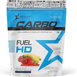 BIG ROCK NUTRITION Platinum Series Carbo Fuel HD With Isotonic Mix Carb Blend (907gm, Strawberry Banana)-image-83