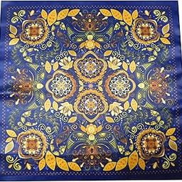 Riyasat - Men's Silk Pocket Square Assorted Printing Patterns Handkerchief Wedding Gift (PS_0030)-picture-10