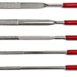 SWISSO Diamond Files Set Triangle/Square/Round/Half-Round/Flat for Jewelres/Diamond/Glass/Crafts (Set of 5)-image-90