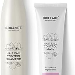 Brillare Professional Hair Fall Control/Anti Hair Fall Natural Shampoo and Mask Combo With Apple, Soya Protein And Lemon (300 ml + 125 GM)-21