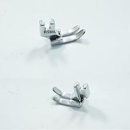 BISMIL Presser Foot for Normal Domestic Old Model sv Home Sewing Machine Like usha Singer Merritt sapna Pooja Naveen Pratap Pack of 2, Silver-image-46