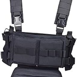 Sports Vest Jacket Utility Work Gaming Hiking Training Vest Black-image-0