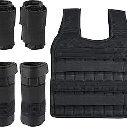 ATORSE Weight Vest Weighted Bracelet Ankle Weights Jacket Loading Vest for Training 35kg Capacity-image-70