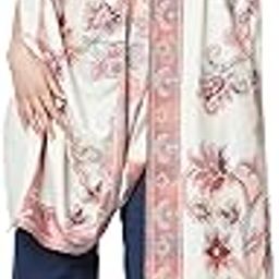 Women's Poly Wool Woven Floral Shawl (40" X 80")-image-4