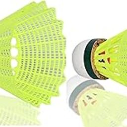 Forgesy Nylon Badminton Shuttlecock, Pack of 10 Shuttles (Green)-image-3