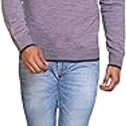 Mens Sweater High Neck Full SLV Beige/Grey Colour-image-98