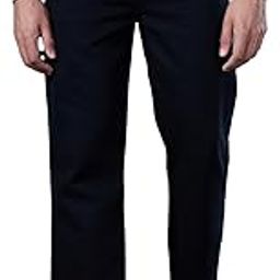 Men's Mid Rise 100% Cotton Solid Regular Fit Jeans-picture-9