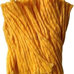 Sidkduil Puja Store 1000+ Pieces GURU BHAGWAN Yellow Pure Cotton THIRI Wicks/Cotton Diya Batti (Wicks)-image-20