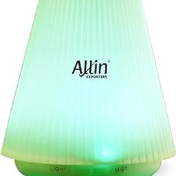 Allin Exporters 100ml Aromatherapy Diffuser with 7 Color Changing LED Lights 2 in 1 Ultrasonic Humidifier Essential Oil Cool Mist Aroma Timer for Home Baby Bedroom Office (1Pc, Multicolour)-image-45