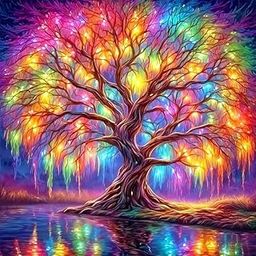 NAMRA ®Tree of Life Diamond Painting Kits for Adults,Full Drill Diamond Art Kits for Beginners,Round 5D DIY Diamond Dots Paintings, Diamonds Pictures Gem Art and Crafts Home Decor 13.78x13.78 inch-image-30