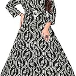 Women's Causal Midi Dress, 3/4 Sleeves, Round Neck, Modest & Stylish Design, A-Line Style-image-87