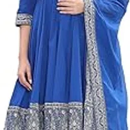 biba Women Cotton Embroidered Anarkali Suit Set-picture-13