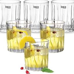 Treo by Milton Linea Juice Tumbler I Premium Glass Set of 6 for Water, Cold Drink I Perfect for Home, Restaurants and Parties, 230 ml-2
