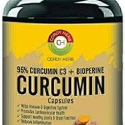 CORDY HERB Curcumin Extract Capsules with Piperine and 95% Curcuminoids, Anti inflammatory Supplement for Adults-image-48