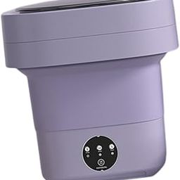 11L Foldable Washing Machine Portable Clothes Washer for Travel Dorm Camping Violet - Washing Machines-image-65