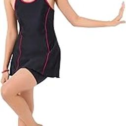 Women's A-Line Cut Sleeves Hot Short Cross Back Swimwear-image-5