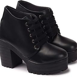 Women's & Girls Amazing Design Stylish & Comfortable Boots Fashion Casual Outdoor High Heel Ankle Boot-image-12