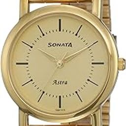 Sonata Analog Champagne Dial Men's Watch-NN77049YM01/NP77049YM01-37