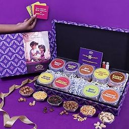 Healthy Treat Munch N Crunch Rakhi Gift Hamper|Roasted Healthy Snacks Gift|A Pair Of Rakhi, Roli Chawal, Cards|Gifts For Brother And Sister|The Ultimate Assorted Rakhi Gift Hamper|Raksha Bandhan Gift-image-35