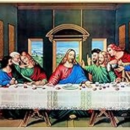 Twinkel Pinkel Diamond Painting Kits for Adults, The Last Supper DIY Full Drill Cross Stitch Diamond Art Embroidery Painting for Home Decor Wall Art Diamond Painting 120cm x 50cm (47.2 x 19.7 inches)-picture-20