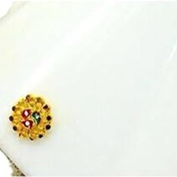 Yellow Gold Plated Nose Pin Nose Stud Jewellery for Women Girls-image-62