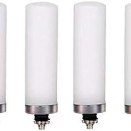 PRO Regular Height Stainless Steel Water Filter Ceramic Candle/Water Filter Catridge with Thermocol Box Packing (Size 8" - 3 Pcs (White, 4)-image-4