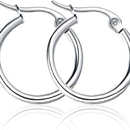 One Pair Ninja Silver Stainless Steel Ear Hoop Stud Earrings Huggie For Men-image-92
